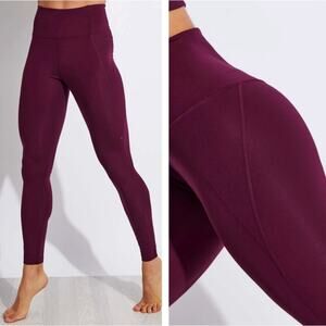 Girlfriend Collective Plum Compressive Leggings sz M Activewear Lounge Yoga